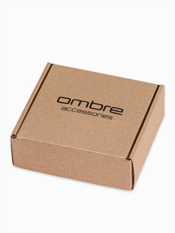 Ombre Clothing Temno moder moški pas iz blaga Ombre Clothing A028