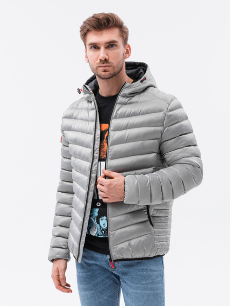 Ombre Clothing Ombre Clothing C368 Siva moška prehodna jakna