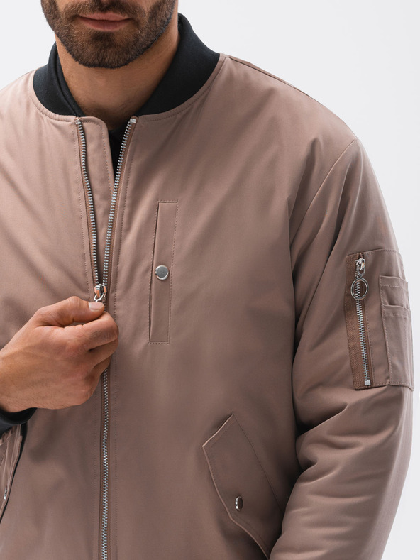 Ombre Clothing Bež moški bomber C516