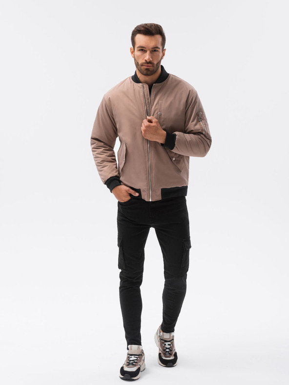 Ombre Clothing Bež moški bomber C516