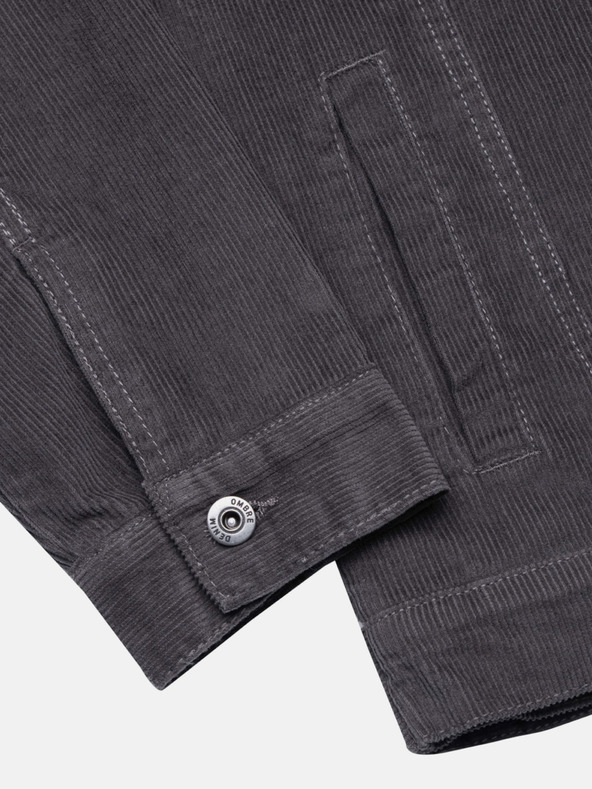 Ombre Clothing Temno siva moška oblačila C524 prehodna jakna