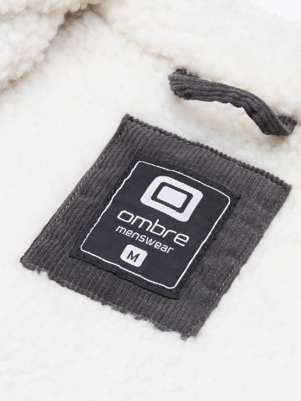 Ombre Clothing Temno siva moška oblačila C524 prehodna jakna