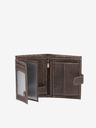 Ombre Clothing Rjava moška usnjena denarnica Ombre Clothing A091