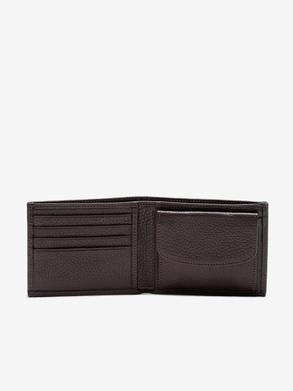 Ombre Clothing Rjava moška usnjena denarnica Ombre Clothing