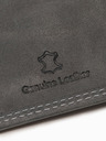 Ombre Clothing Moška usnjena denarnica - črna A417