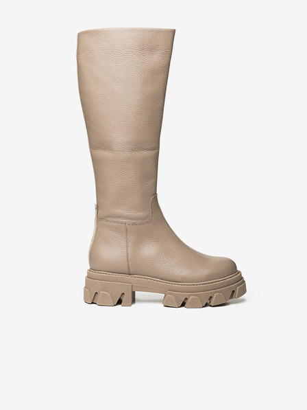 Steve Madden Bež ženski usnjeni škornji Steve Madden Mana