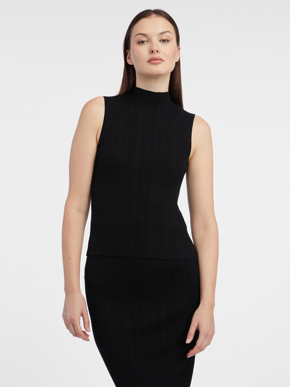 Orsay Črna ženska majica s puloverjem ORSAY