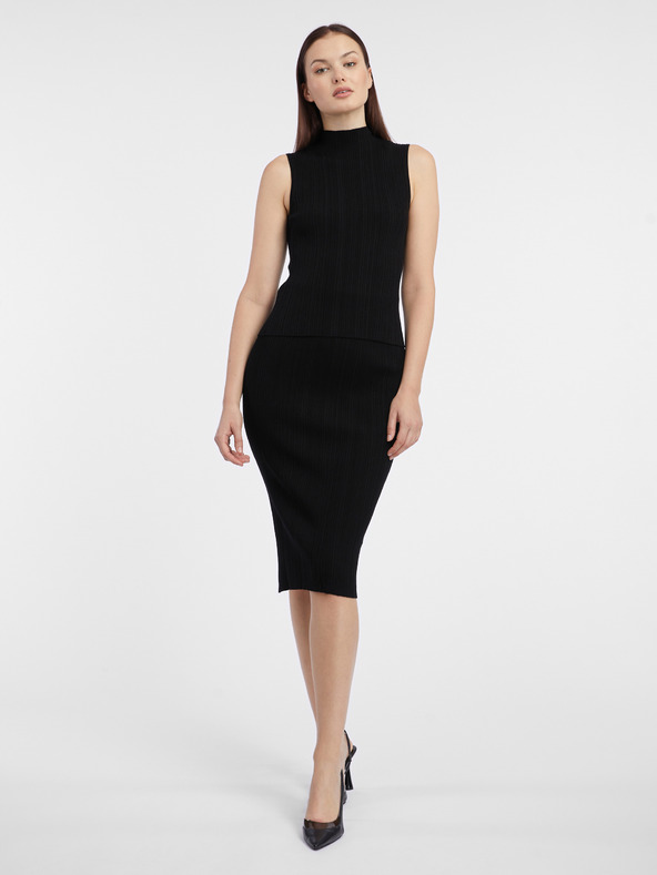 Orsay Črna ženska majica s puloverjem ORSAY