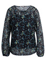 Orsay Črna ženska cvetlična bluza ORSAY