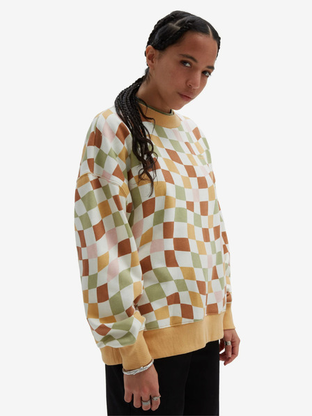Vans Bela in rumena ženska karirasta majica VANS Club Slouchy