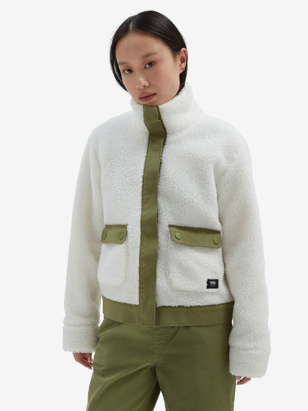 Vans VANS Tevis Sherpa Fleece jakna za ženske Bela in zelena
