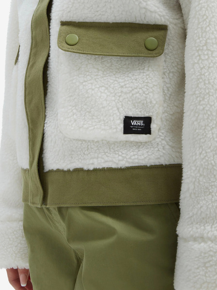 Vans VANS Tevis Sherpa Fleece jakna za ženske Bela in zelena