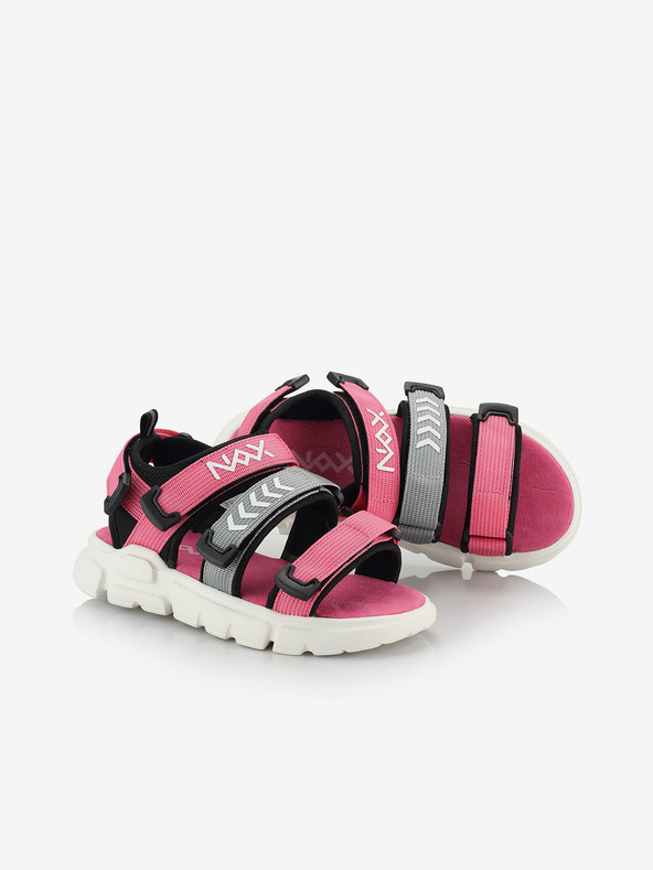 NAX Sivo-rožnati dekliški sandali NAX Nesso