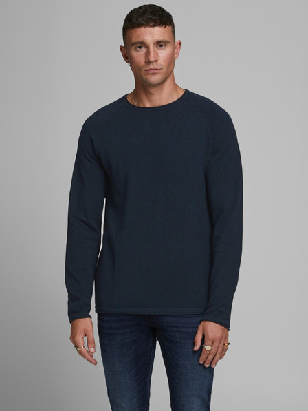 Jack & Jones Temno modra moška osnovna jopa Jack & Jones Ehill