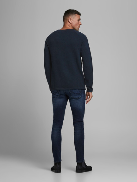 Jack & Jones Temno modra moška osnovna jopa Jack & Jones Ehill