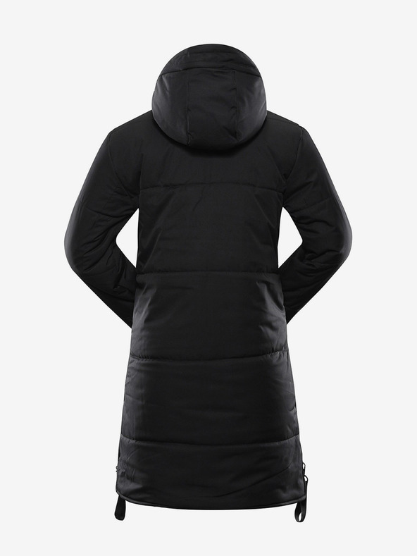 NAX Črn ženski zimski plašč NAX KAWERA