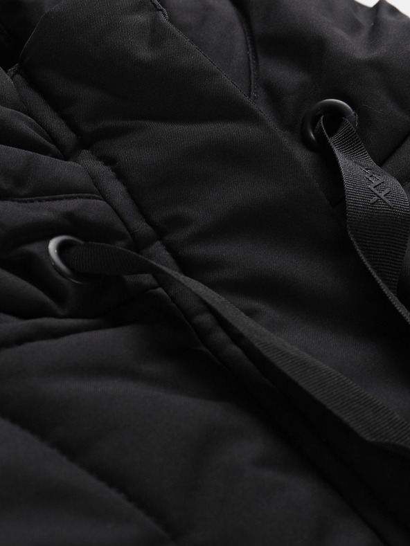 NAX Črn ženski zimski plašč NAX KAWERA