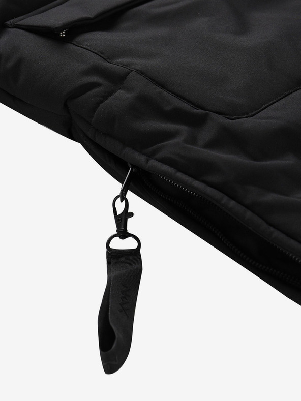 NAX Črn ženski zimski plašč NAX KAWERA