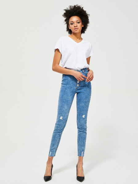 Moodo Modre ženske kavbojke skinny fit Moodo