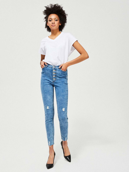 Moodo Modre ženske kavbojke skinny fit Moodo