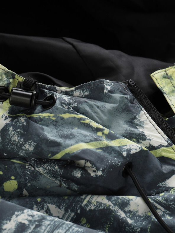 NAX Rumeno-črna moška vzorčasta jakna NAX ZALEW