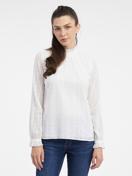 Orsay Bela ženska čipkasta bluza ORSAY