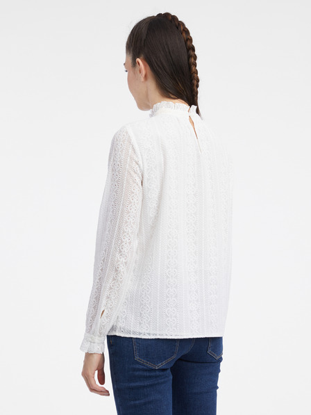Orsay Bela ženska čipkasta bluza ORSAY