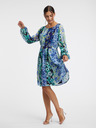 Orsay Modra ženska cvetlična obleka ORSAY