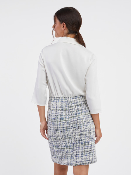 Orsay Modro-bela ženska obleka ORSAY