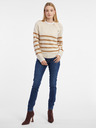 Orsay Bež ženski črtasti pulover ORSAY
