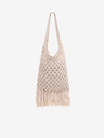 Orsay Bela ženska pletena torba z okrasnimi detajli ORSAY