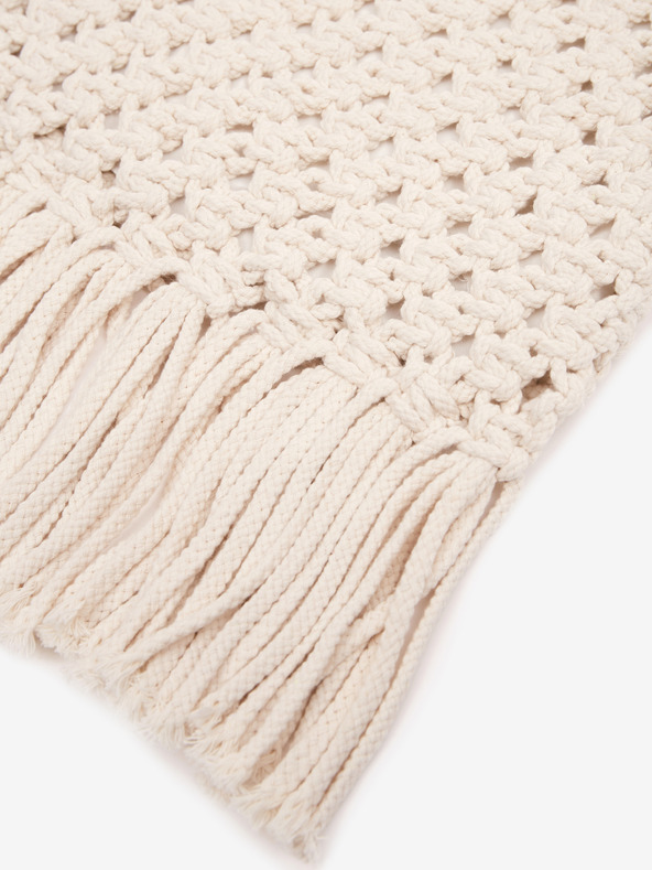 Orsay Bela ženska pletena torba z okrasnimi detajli ORSAY