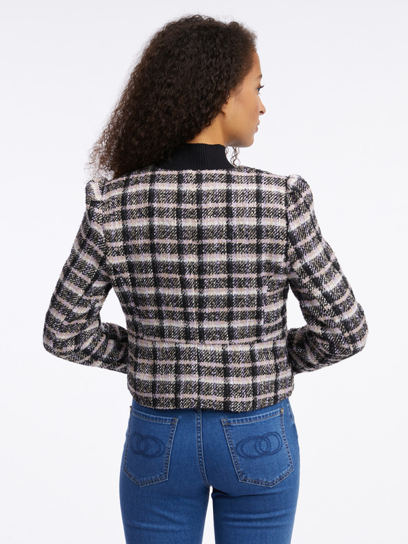 Orsay Črna ženska karirasta jopica ORSAY