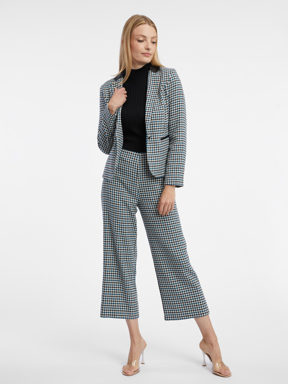 Orsay Črno-modra ženska jopa z vzorcem ORSAY