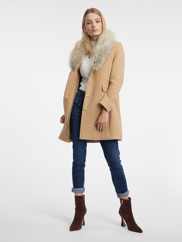 Orsay Bež volneni ženski plašč ORSAY