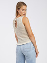 Jacqueline de Yong Bež ženski pleteni top JDY Tikka
