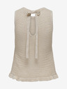 Jacqueline de Yong Bež ženski pleteni top JDY Tikka