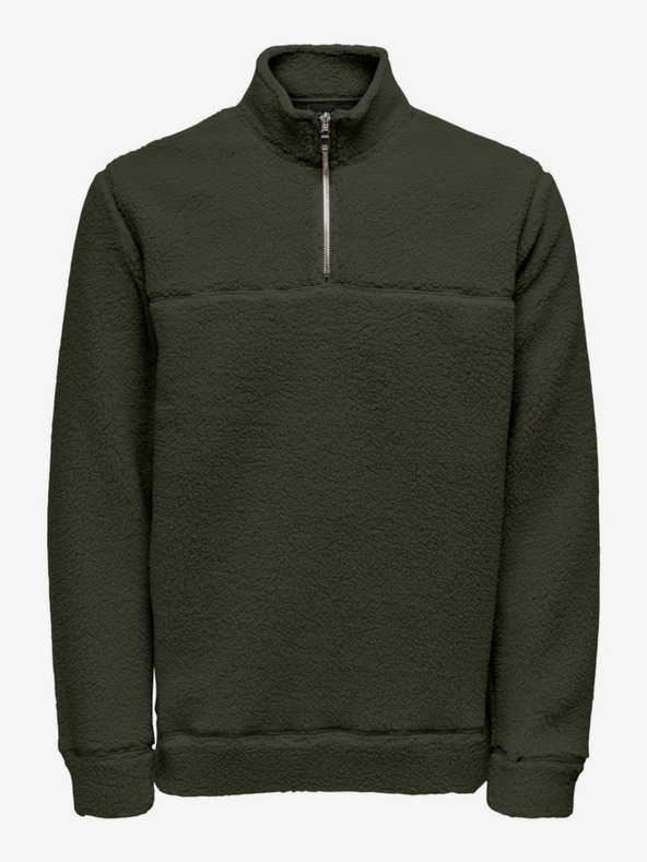 ONLY & SONS Temno zelena moška jopa ONLY & SONS Remy