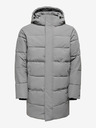 ONLY & SONS Svetlo siv moški prešiti zimski plašč ONLY & SONS Carl