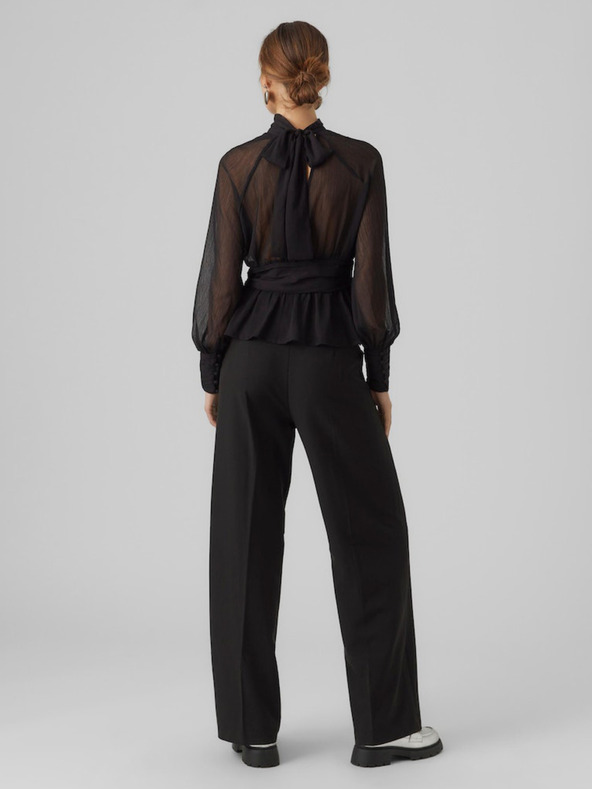 AWARE by VERO MODA Črna ženska bluza AWARE by VERO MODA Gaila