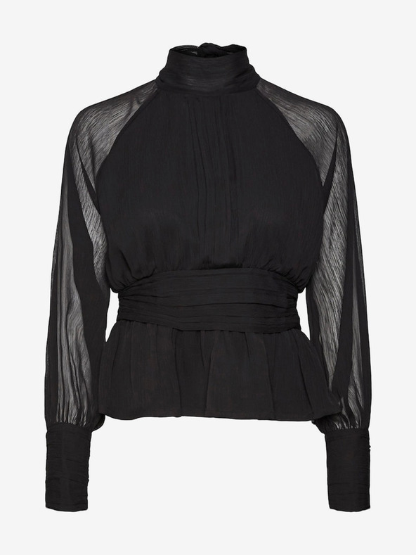 AWARE by VERO MODA Črna ženska bluza AWARE by VERO MODA Gaila