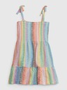 GAP Baby lanene prugaste obleke GAP