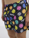 ONLY & SONS Črne moške vzorčaste kopalke ONLY & SONS Ted