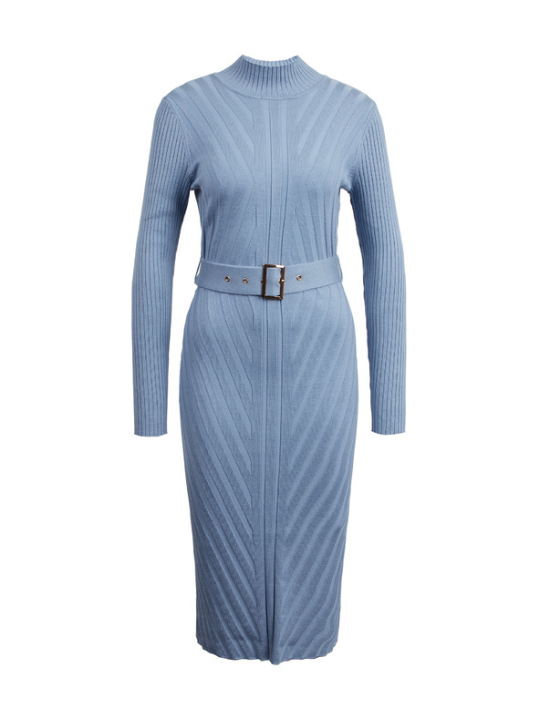 Orsay Svetlo modra pletena ženska midi obleka ORSAY