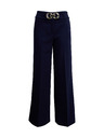 Orsay Temno modre ženske hlače s širokimi nogavicami ORSAY