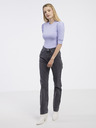 Vila Svetlo vijolična ženska rebrasta majica VILA Felia