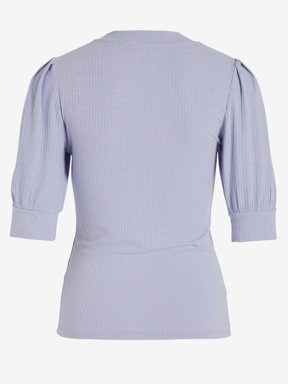 Vila Svetlo vijolična ženska rebrasta majica VILA Felia