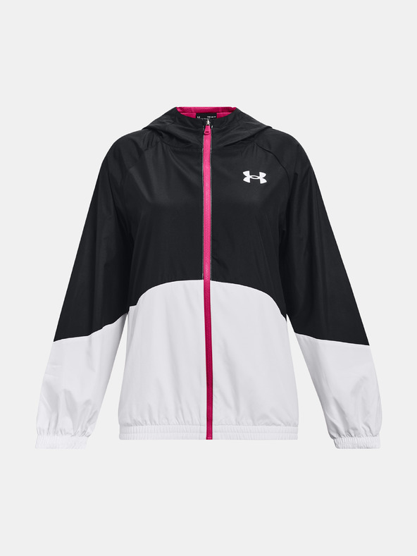 Under Armour Dekliška jakna Under Armour Woven FZ Jacket-BLK