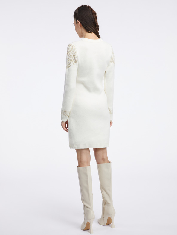 Orsay Kremasta ženska pulover obleka ORSAY