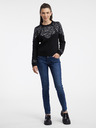 Orsay Črn ženski vzorčast pulover ORSAY